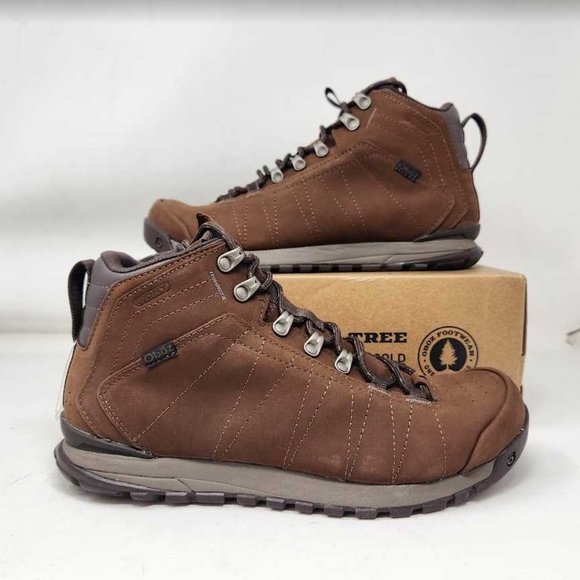 oboz Shoes Mens Oboz Bozeman Mid Leather Bdry Waterproof Hiking Boots Dark Earth Poshmark